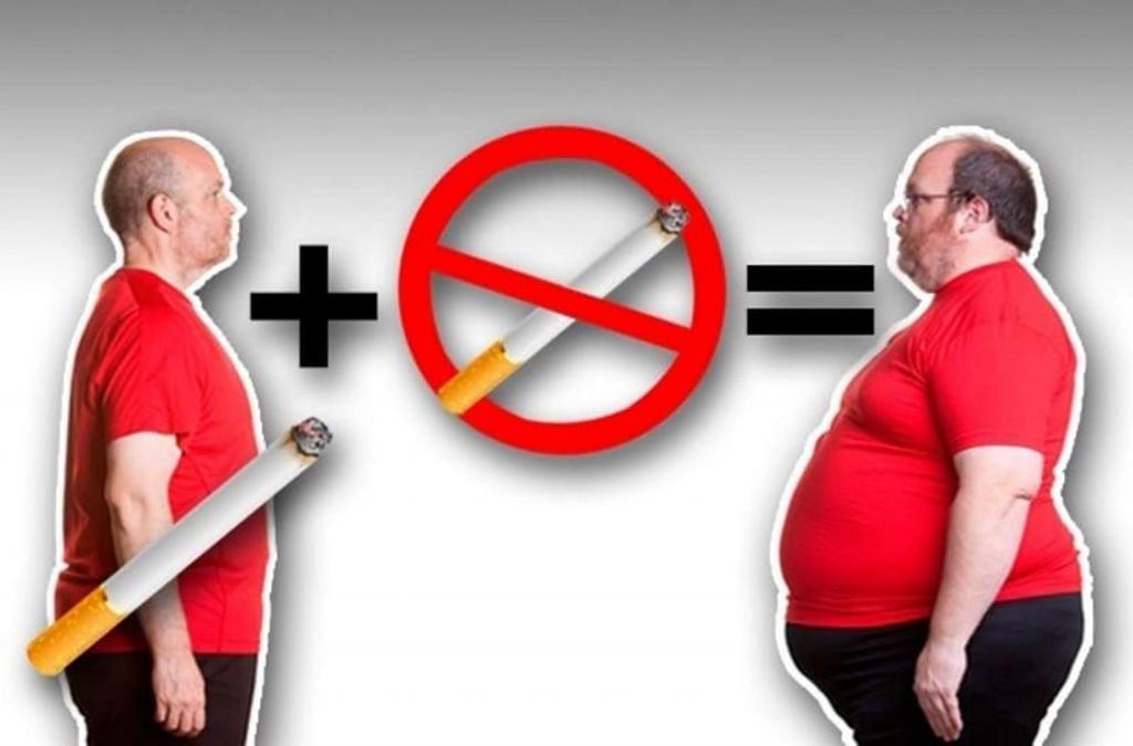 Чтобы не рос живот: как бросить курить и не потолстеть