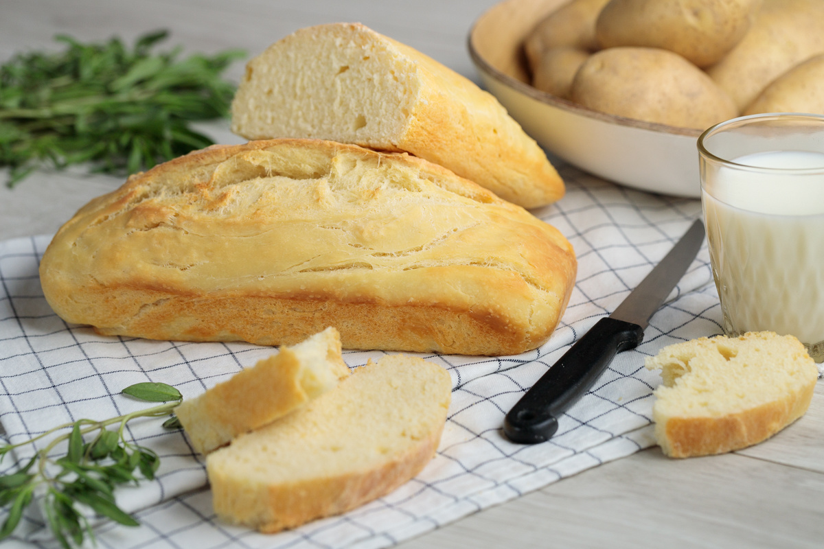 Домашний картофельный хлеб. Приготовьте и покупать хлеб в магазине не захочется.