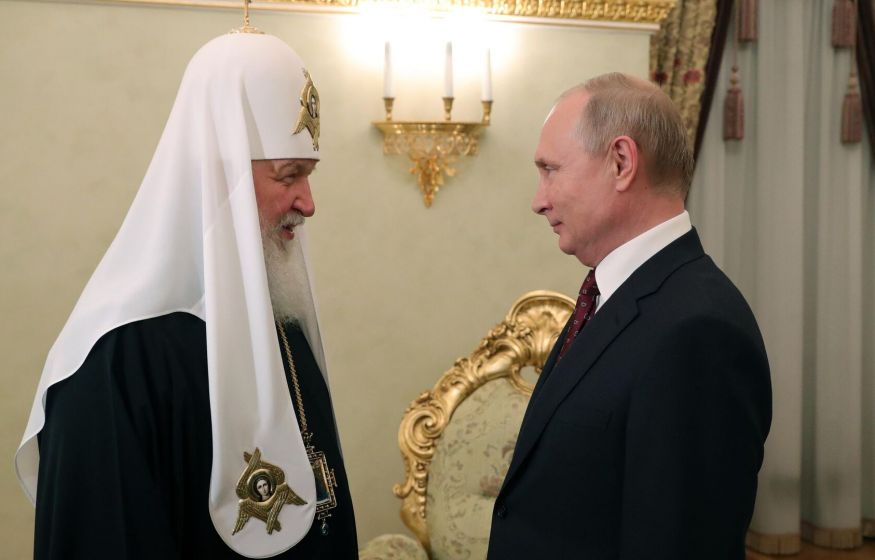 Патриарх Кирилл перепутал отчество Путина, назвав его Владимиром Васильевичем